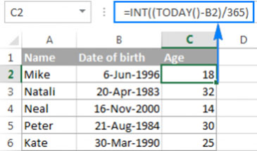 how would you calculate one’s age based on your birth date