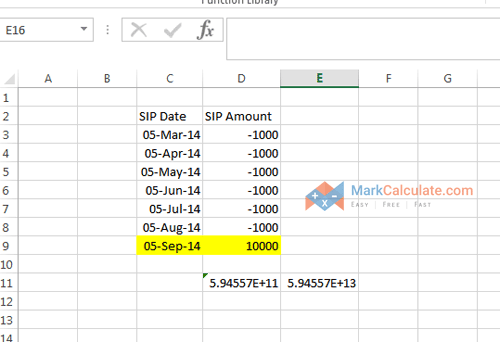 how to calculate sip manually - Step 5